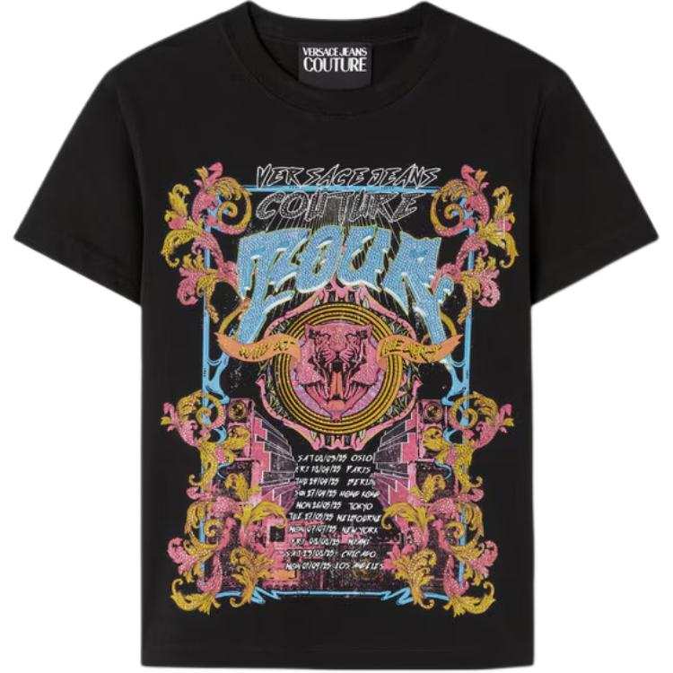 Versace Jeans Couture Graphic Printed Crewneck T-Shirt