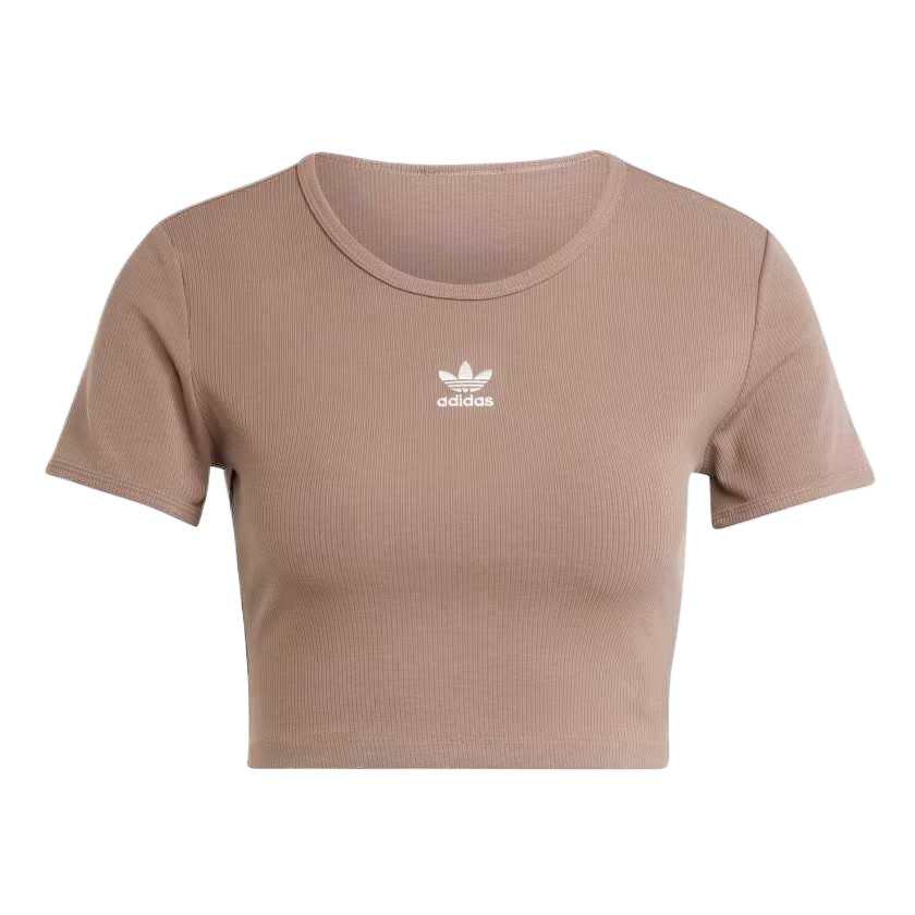Adidas Originals Adidas Women's Essentials Slim T Shirt Trace Brown