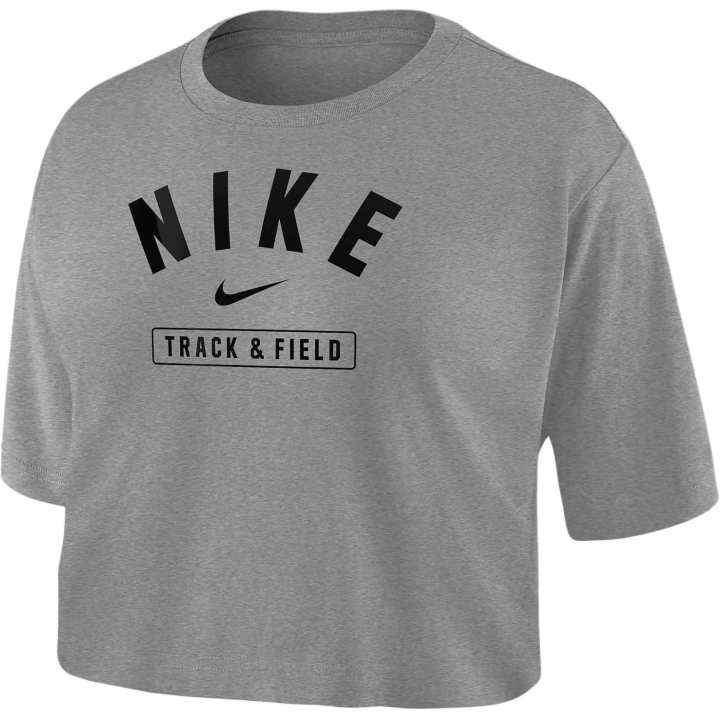 Nike Nike Drop Shoulder Sleeve T Shirt Women's Dark Gray