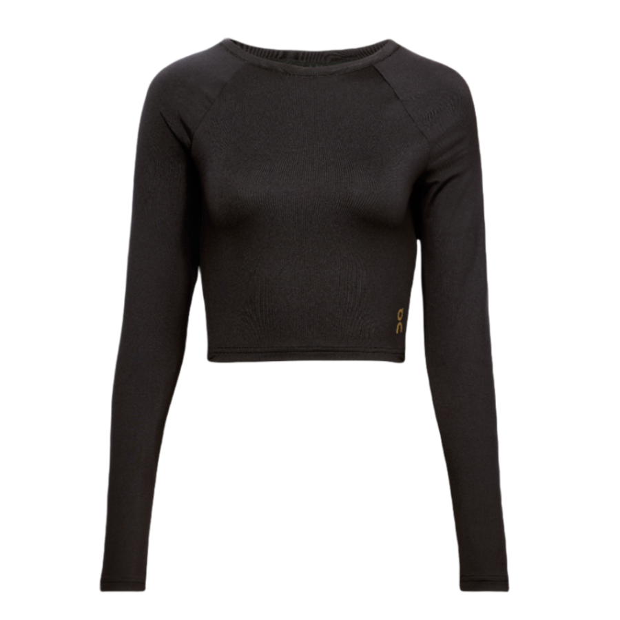 On T Shirts Women's Black Crew Neck Moderate
