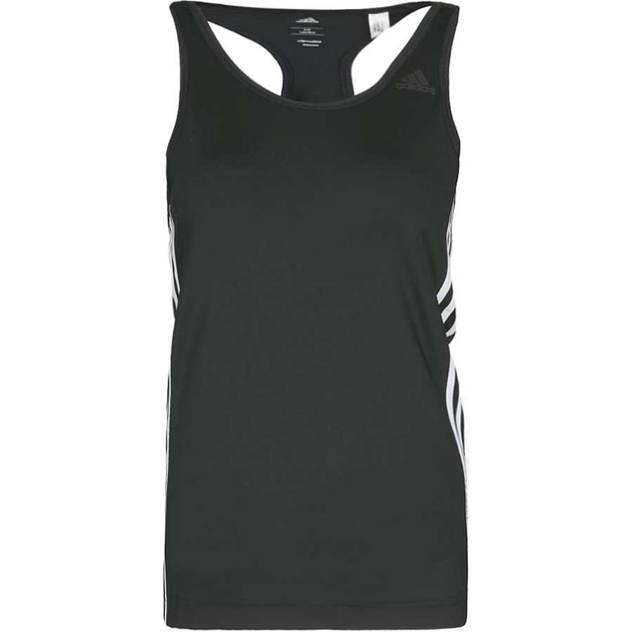 Adidas Adidas Tank Tops Women's Black Crew Neck Moderate Racerback