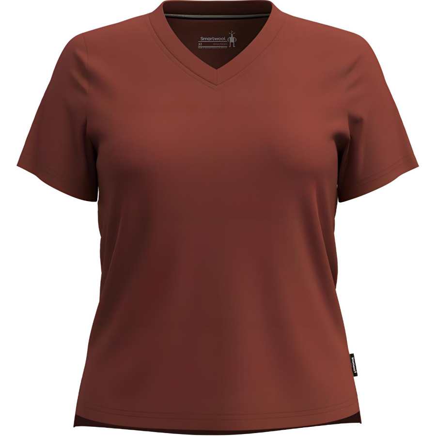 SMARTWOOL T Shirts Women's V Neck Moderate Straight Fit