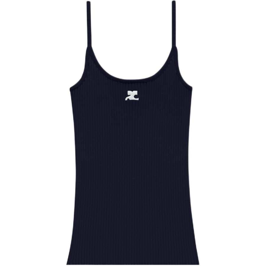 COURREGES Tank Top Women's Marine Blue