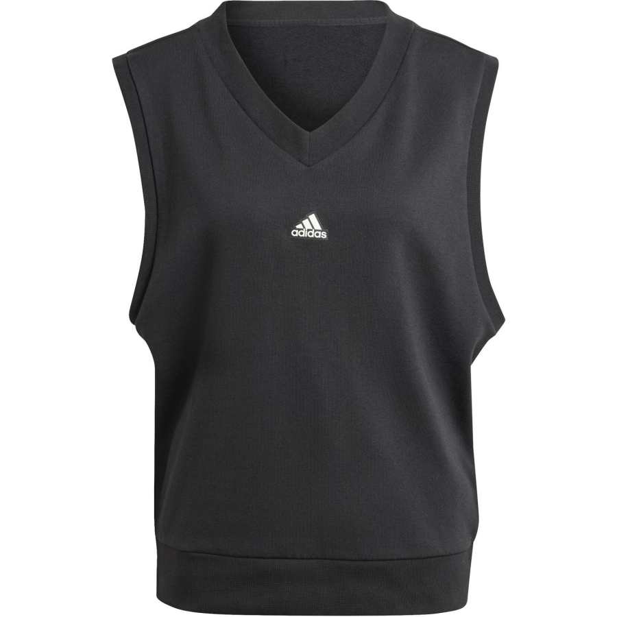 Adidas Adidas Tank Tops Women's Black V Neck Moderate Other