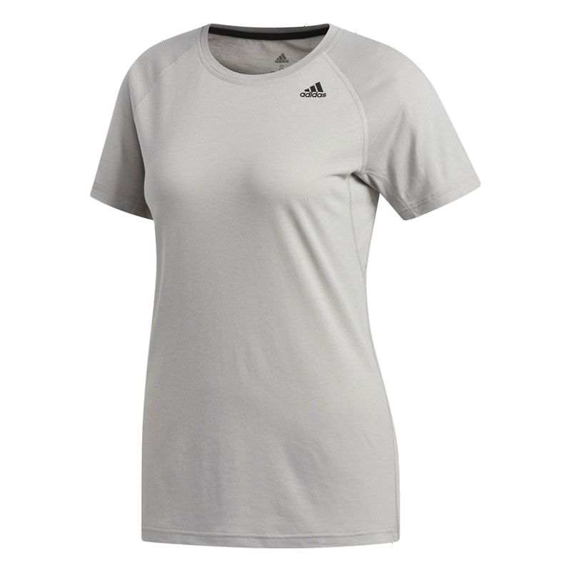 Adidas Adidas T Shirts Women's Gray Crew Neck Moderate