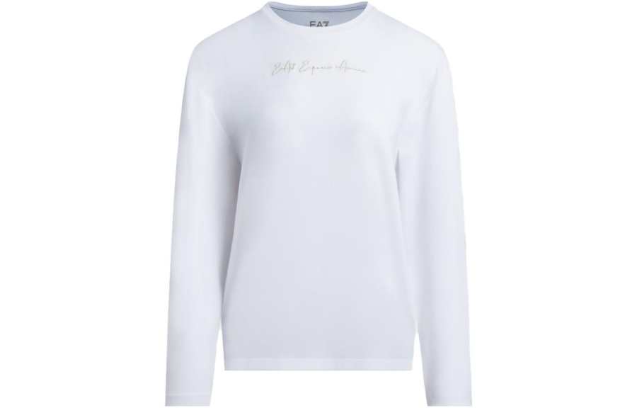 EMPORIO ARMANI EA7 FW23 Regular Sweatshirt Women's White
