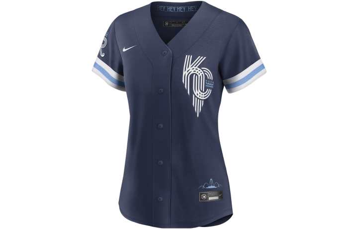 Nike Nike T Shirts Women's Marine Blue V Neck Moderate Other