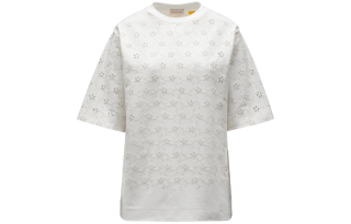Moncler Floral Embroidered Crewneck T-Shirt