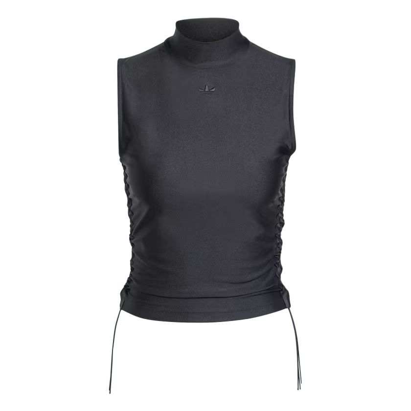 Adidas Originals Ruched 3-Stripes Cropped Top