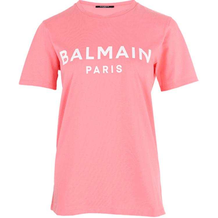 BALMAIN T Shirts Women's Pink Crew Neck