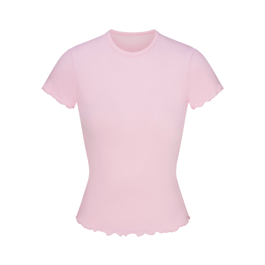 Skims Valentine's Day Collection SS25 Regular T Shirt Women's Cherry Blossom