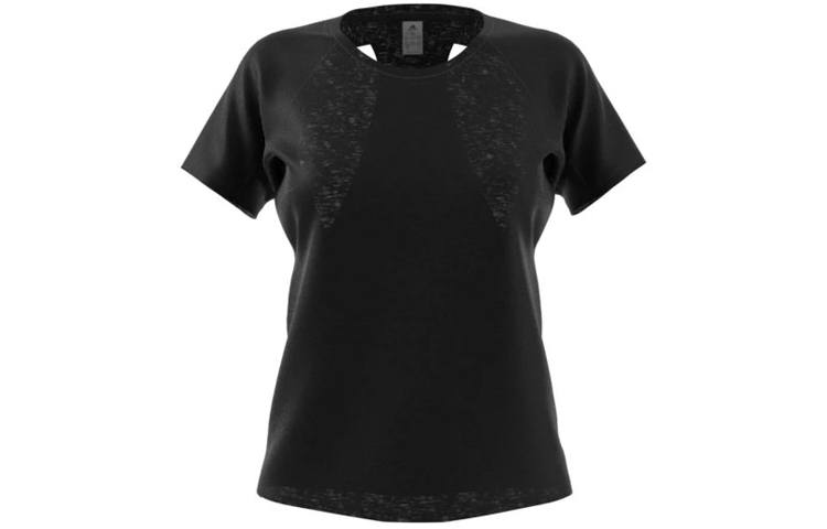 Adidas Adidas T Shirts Women's Black Crew Neck Moderate Straight Fit