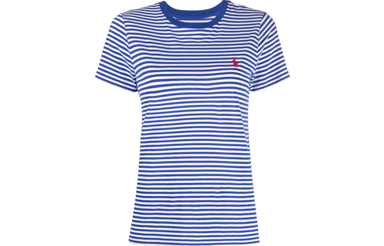 Polo Ralph Lauren T Shirts Women's Blue Crew Neck Moderate