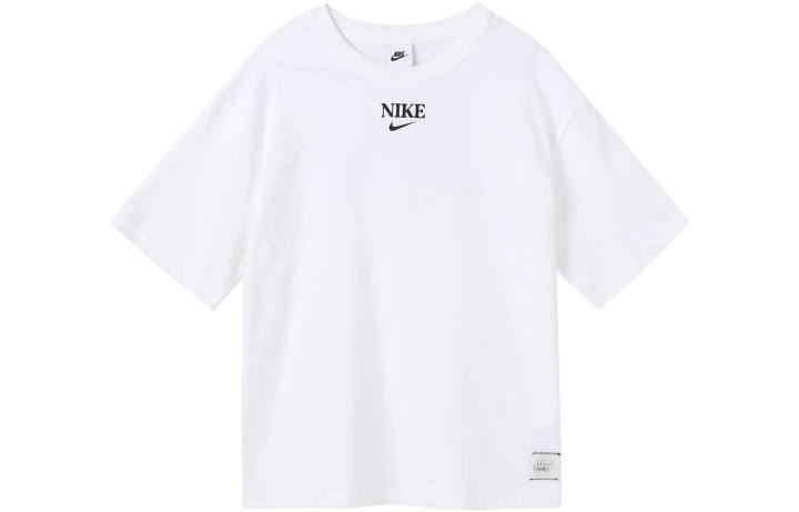 Nike Nike Drop Shoulder Sleeve T Shirt Women's White