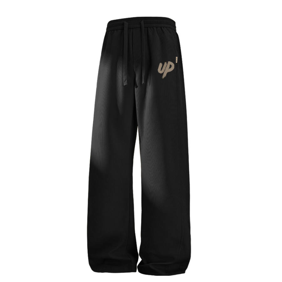 MINISO Casual Pants Unisex Thickened And Fleece Lined Wide Leg Pants