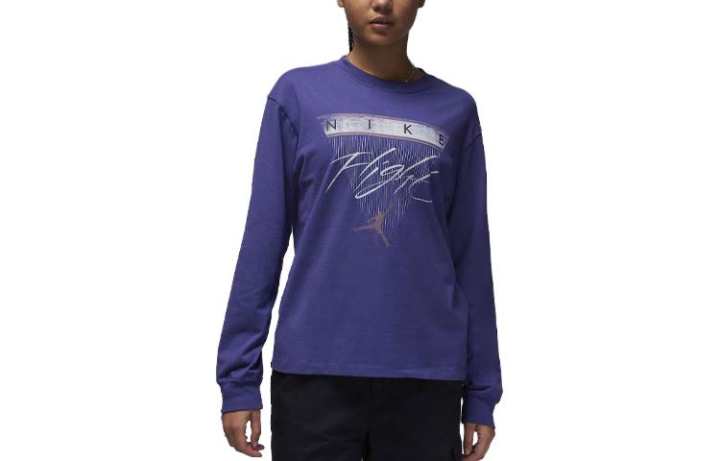 Jordan Jordan Drop Shoulder Sleeve T Shirt Women's Purple