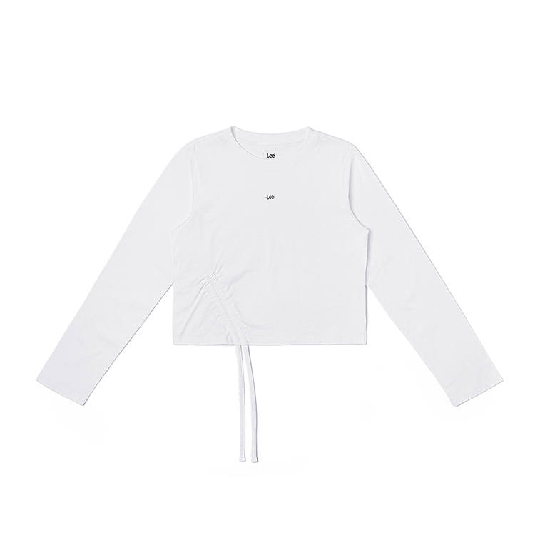 Lee T Shirts Women's White Crew Neck Moderate