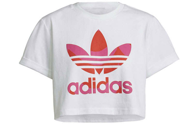 Adidas Originals Set in Sleeve T Shirt Women's White
