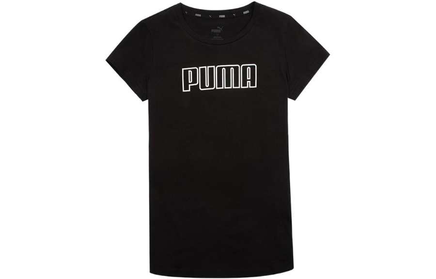 PUMA T Shirts Women's Crew Neck Moderate Straight Fit