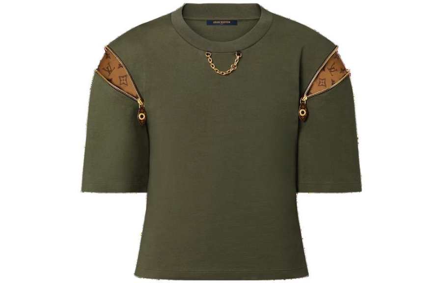 LOUIS VUITTON Zipper Sleeve T Shirt