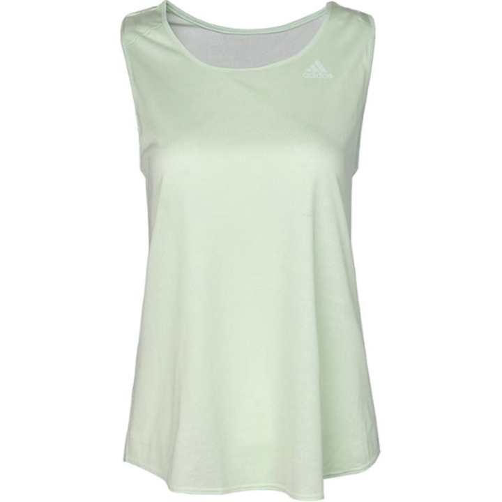 Adidas Adidas Tank Tops Women's Green Crew Neck Moderate Racerback