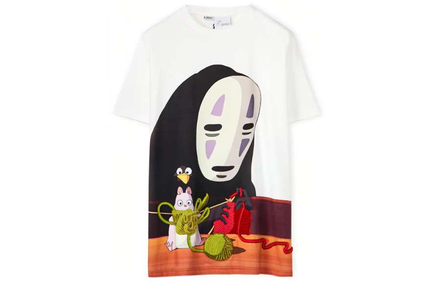 LOEWE x QIANYUQIANXUN,LIANMINGKUAN SS22 T Shirt Women's White