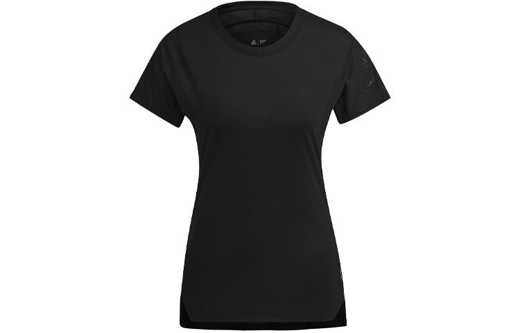 Adidas Adidas T Shirts Women's Black Crew Neck Moderate Straight Fit