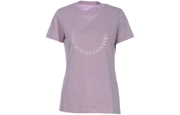 Nike Nike T Shirts Women's Light Purple Crew Neck Moderate Straight Fit