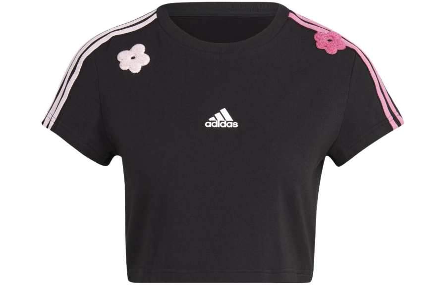 Adidas Adidas T Shirts Women's Black Crew Neck Moderate Other