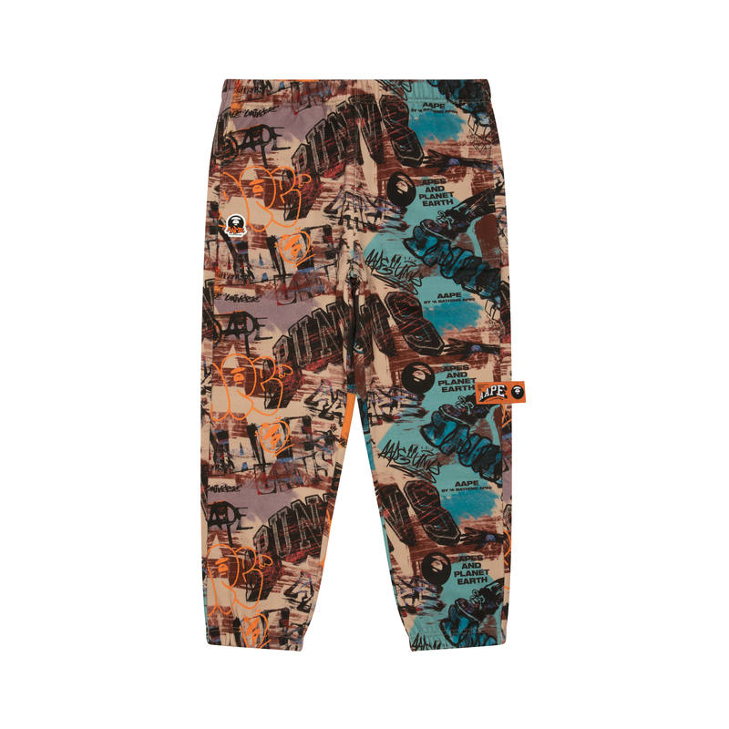 Aape Aape By *A Bathing APE® Graffiti Print Jogger Pants