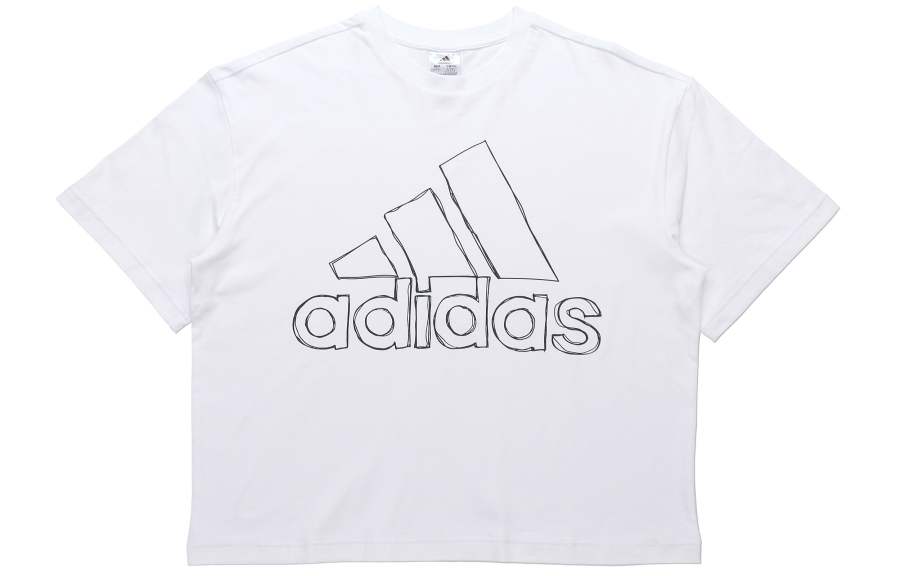 Adidas Adidas Set in Sleeve T Shirt Women's White