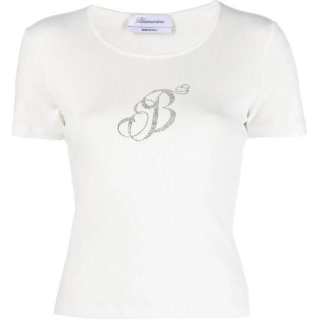 Blumarine T Shirts Women's White Crew Neck Moderate Other