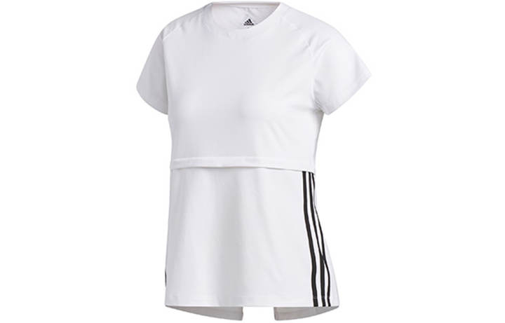 Adidas Adidas T Shirts Women's White Crew Neck Moderate Straight Fit