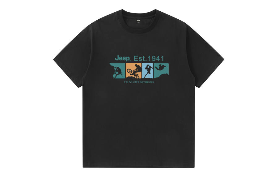 Jeep T Shirts Unisex Crew Neck Moderate Heavyweight