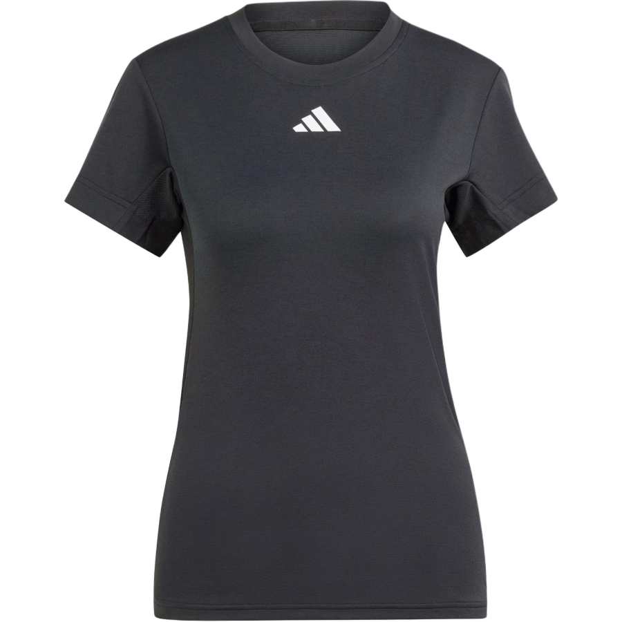 Adidas Adidas T Shirts Women's Black Crew Neck Moderate Straight Fit