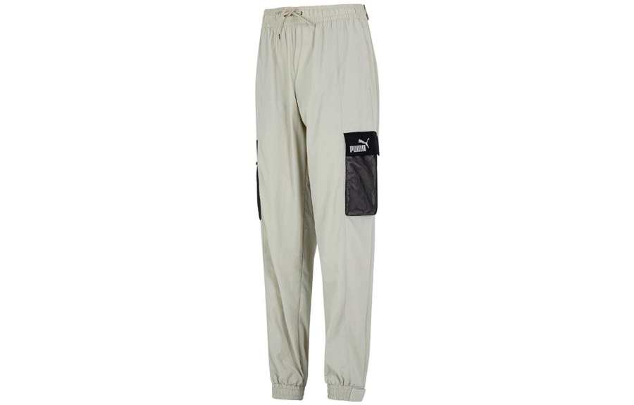PUMA Sports Pants Men's Light Gray Moderate