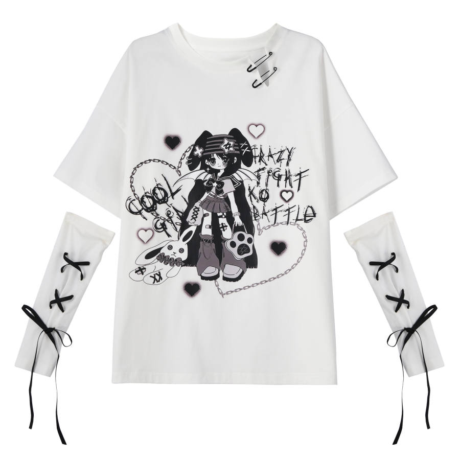 SNBL T Shirts Women's White Crew Neck Moderate