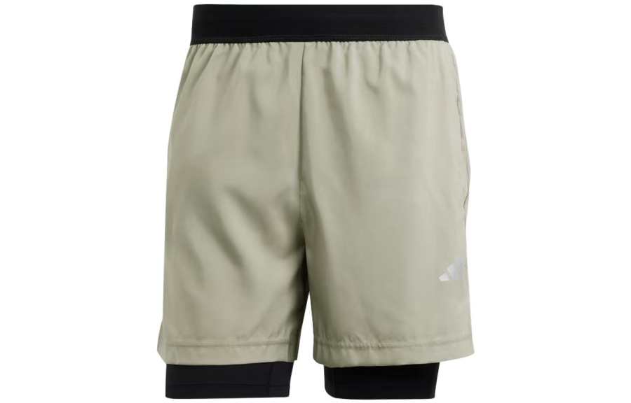 Adidas Adidas Gym+Training 2 in 1 Shorts Sports Shorts Men's Light Umber