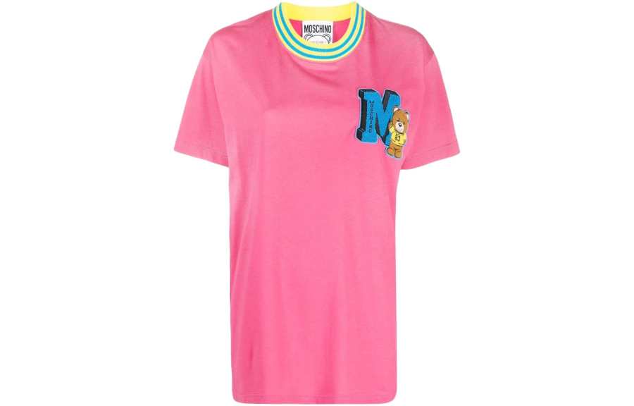 MOSCHINO Drop Shoulder Sleeve T Shirt Women's