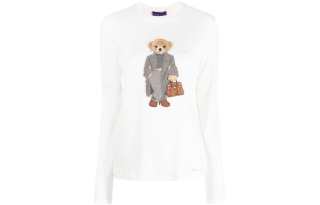 Ralph Lauren Collection 【Zoomed ImageryPrevious Season】graphic-patch cotton T-shirt
