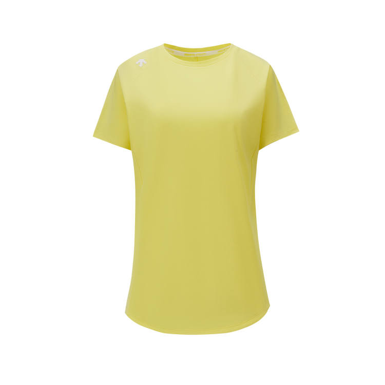 DESCENTE WOMENS TRAINING T Shirts Women's Crew Neck Moderate Straight Fit