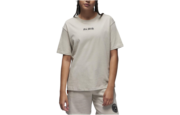 Jordan Jordan Drop Shoulder Sleeve T Shirt Women's Stone Color
