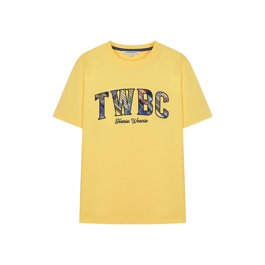 Teenie Weenie T Shirts Women's Crew Neck Moderate Straight Fit
