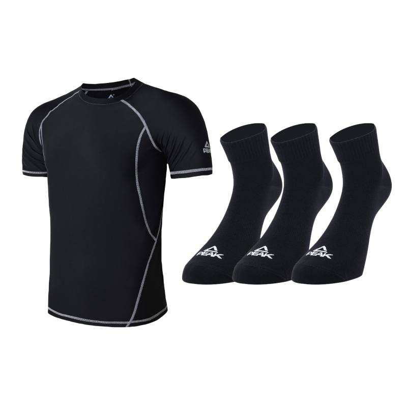 PEAK PEAK Fitness Sets Men's Crew Neck Thin