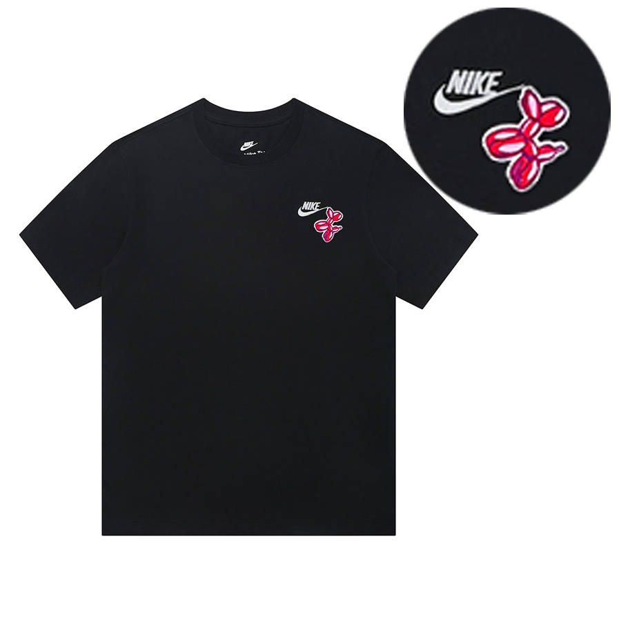 Nike Nike T Shirts Unisex Black Crew Neck Moderate Straight Fit
