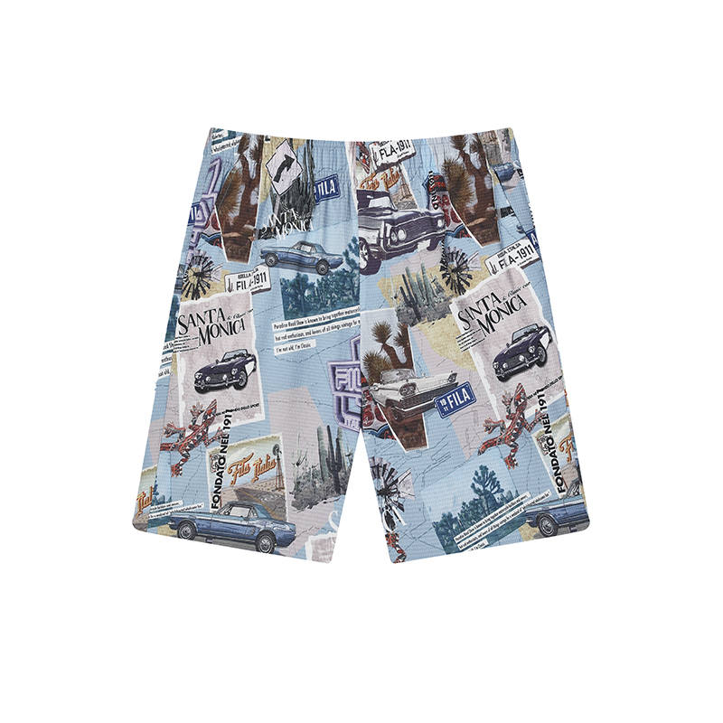 FILA Casual Shorts Men's All Over Print Thin