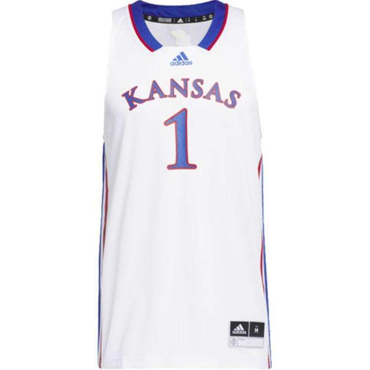 Adidas Adidas Jayhawks Swingman Jersey Basketball Jersey Men's White