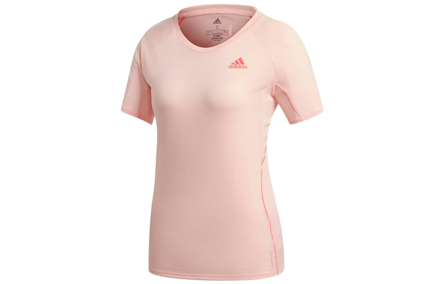 Adidas Adidas Raglan Sleeve Running T Shirt Women's Pink