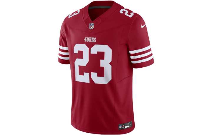 Nike Nike Christian McCaffrey San Francisco 49ers Soccer Jersey Men's Red