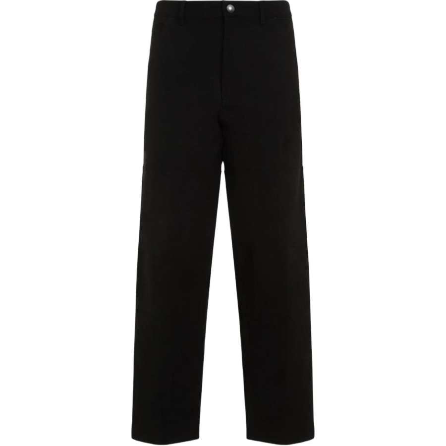 Moncler Moncler Logo Patch Straight Leg Trousers